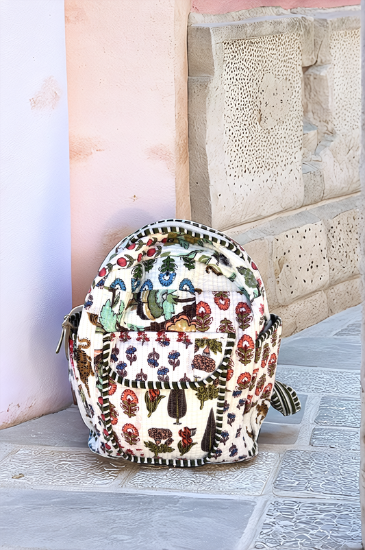 Patchwork backpack