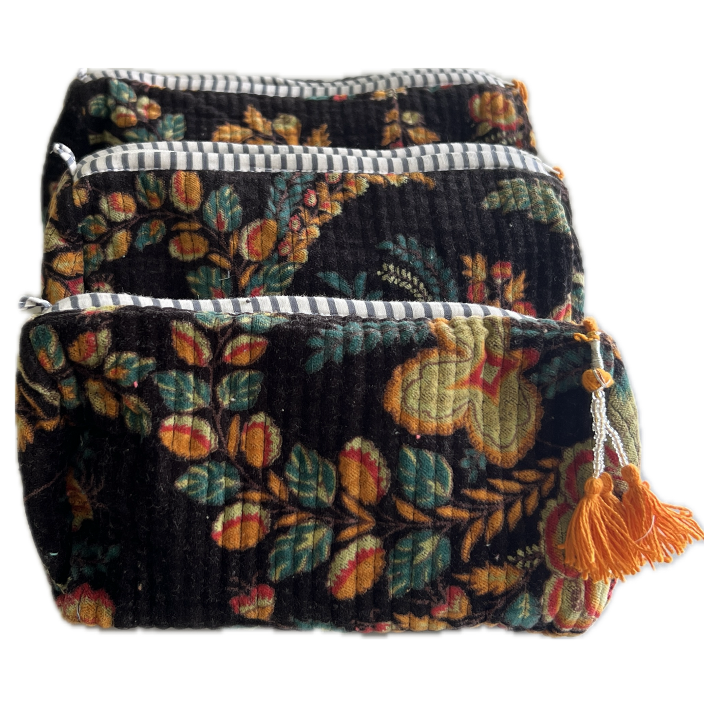 Velvet Ebony Cosmetic Bags