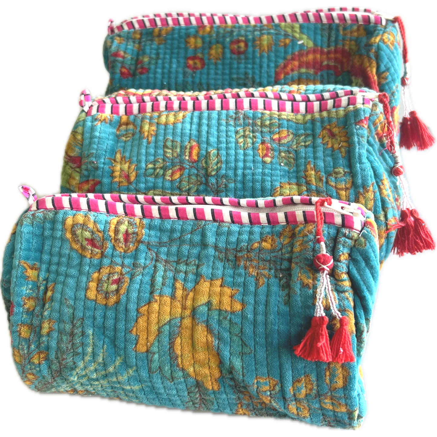 Velvet Turquoise Cosmetic Bag